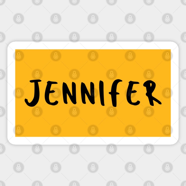 Name Jennifer Sticker by monkeyflip